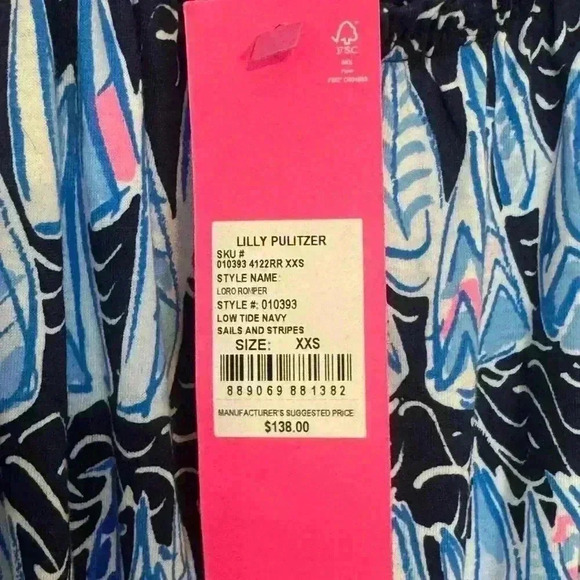 Lily Pulitzer Size XXS Romper NWT - Picture 4 of 5